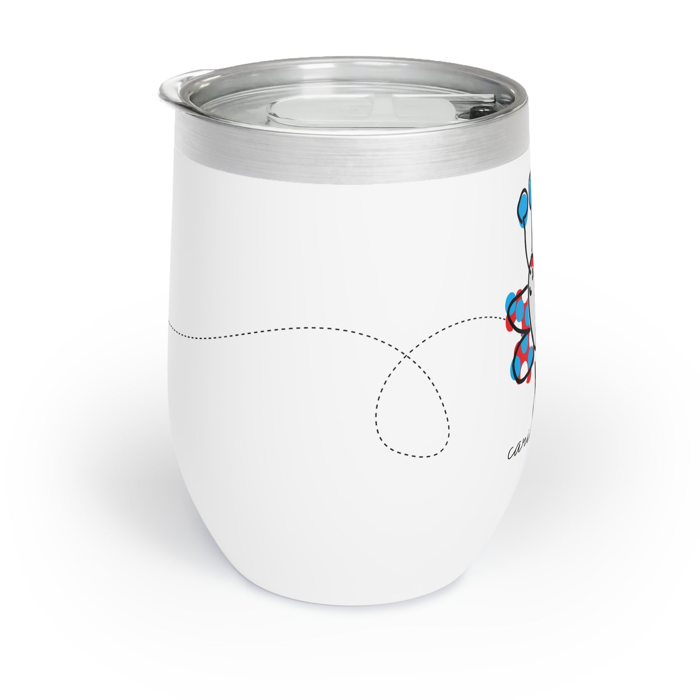 12 oz. Special Edition Insulated Wine Tumbler with lid - Belleza Butterfly
