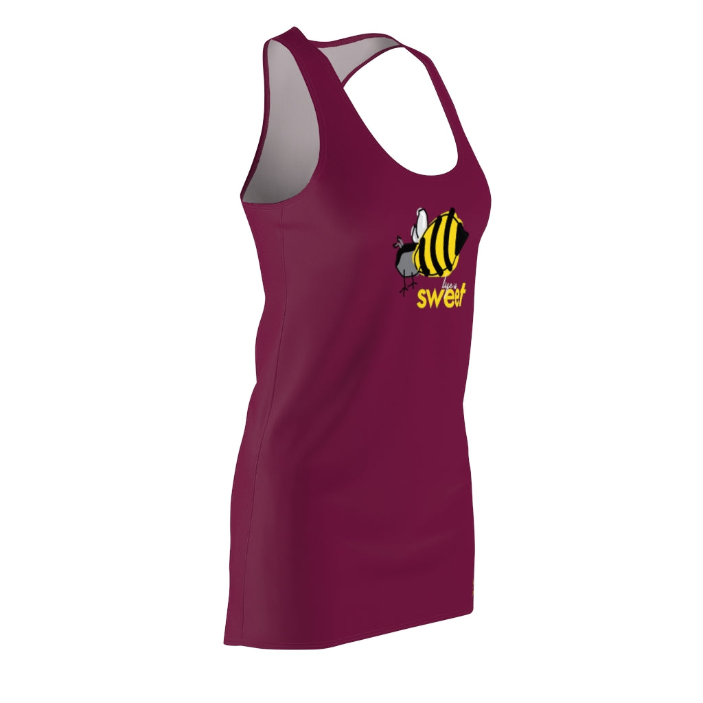 SWEET LIFE -- Women's Racerback Dress - Maroon