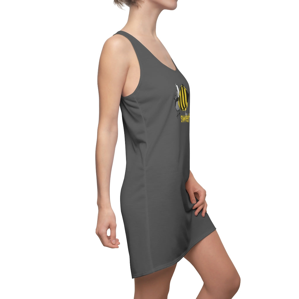 SWEET LIFE -- Women's Racerback Dress - Charcoal