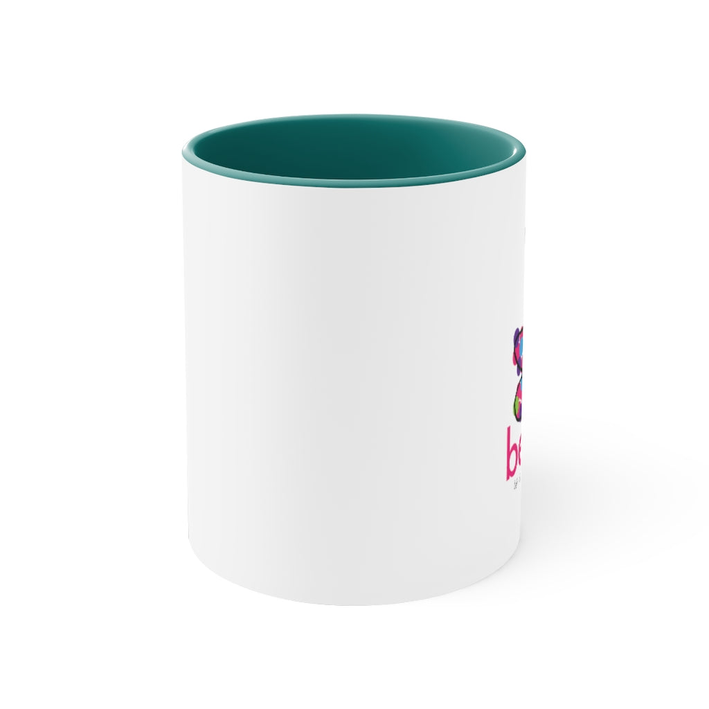 11 oz. Accent Color Graphic Ceramic Mug - Beauty Butterfly