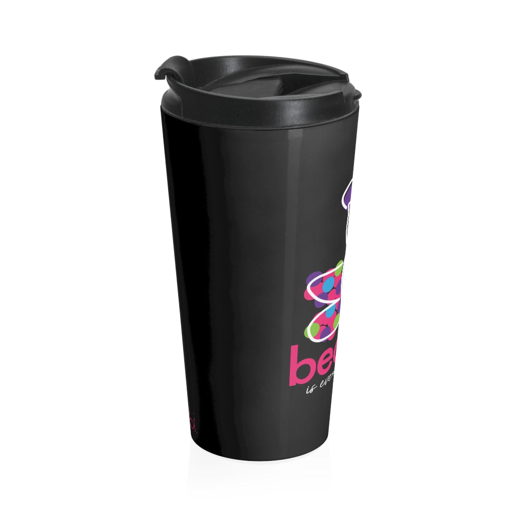 15 oz. Insulated hot/cold Stainless Steel Travel mug with lid - Beauty Butterfly