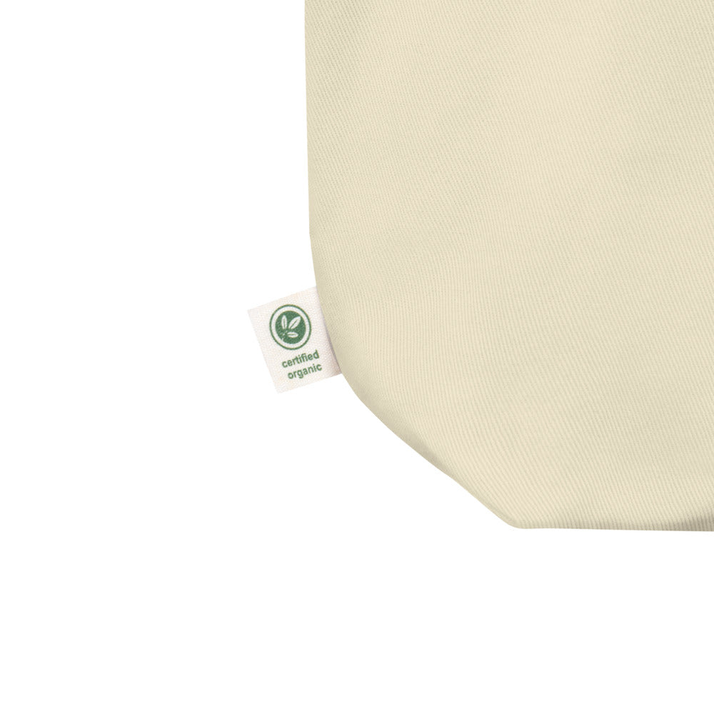 Small Lightweight Cotton Reusable Travel Tote - Grow Cactus - Natural