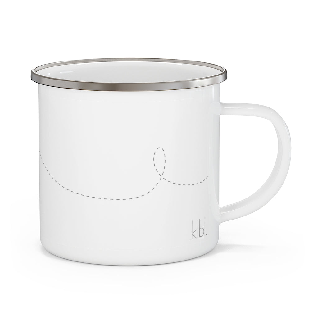 12 oz. Enamel Coated Stainless Steel Camping Mug - Sweet Bee