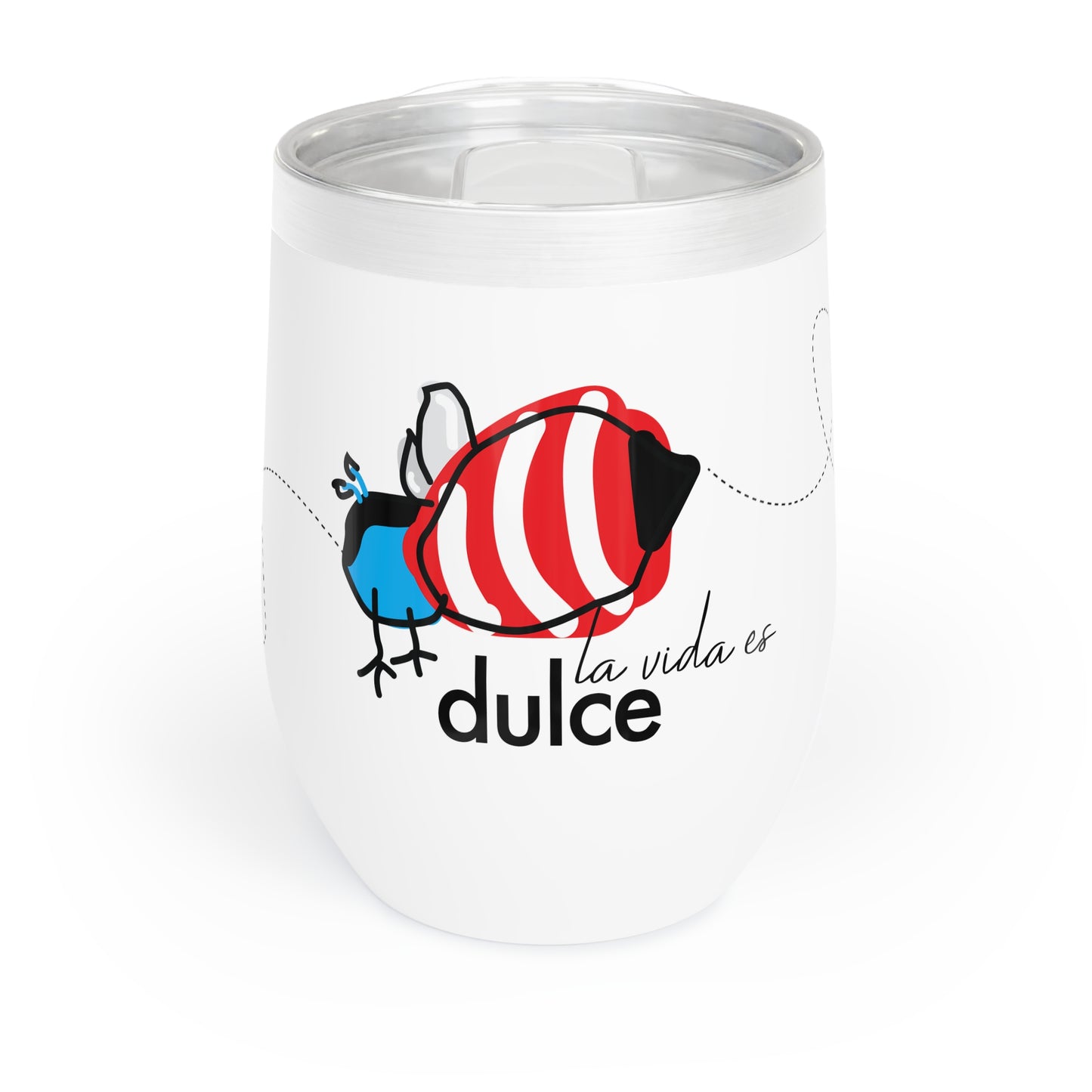 12 oz. Special Edition Insulated Wine Tumbler with lid - Dulce Bee