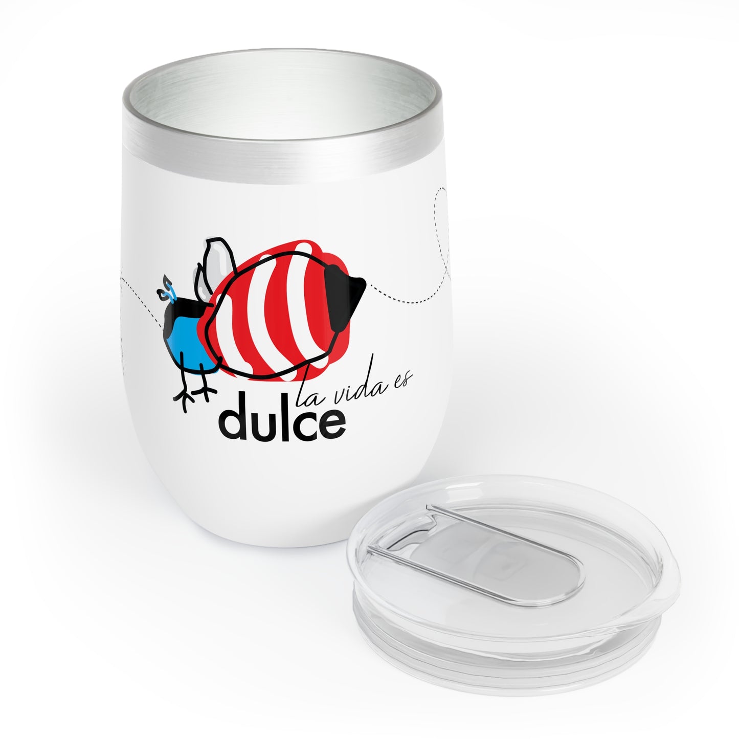 12 oz. Special Edition Insulated Wine Tumbler with lid - Dulce Bee