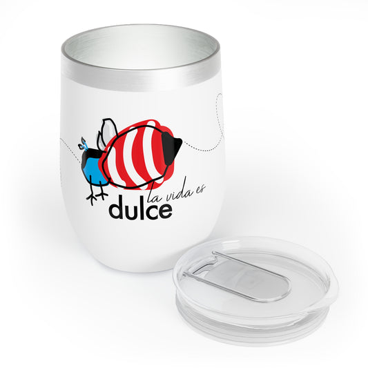 12 oz. Special Edition Insulated Wine Tumbler with lid - Dulce Bee