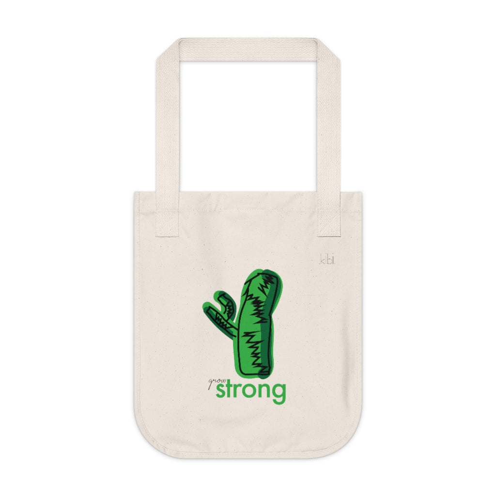 Organic Cotton Reusable Canvas Travel Tote - Sweet Bee