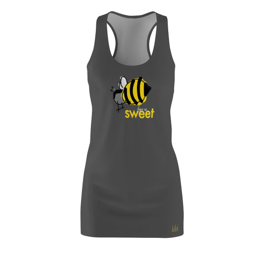 SWEET LIFE -- Women's Racerback Dress - Charcoal
