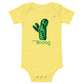 GROW STRONG Short Sleeve Onesie