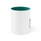 11 oz. Accent Color Graphic Ceramic Mug - Beauty Butterfly