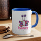 11 oz. Accent Color Graphic Ceramic Mug - Beauty Butterfly
