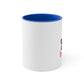 11 oz. Accent Color Graphic Ceramic Mug - Beauty Butterfly